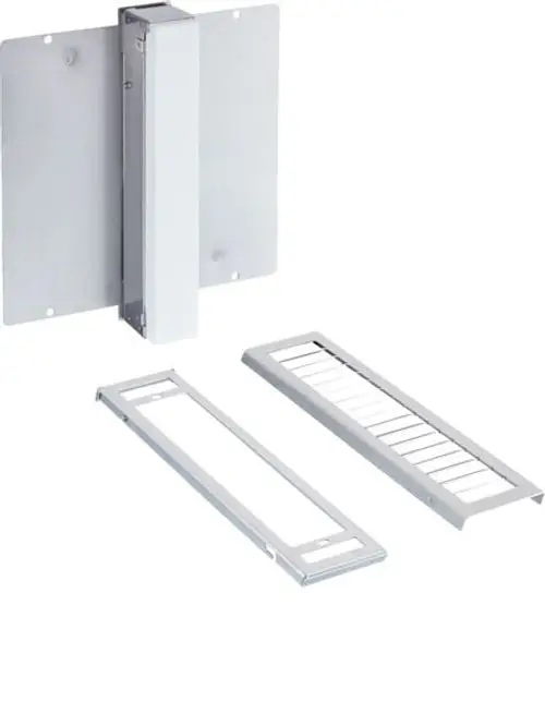 Produktbild: STIEBEL ELTRON Fassadengitter small LWE-W 115 P FG VA SB, 203779, weiße Gitter und Befestigungselemente.